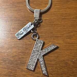 5/25$ Silver Initial 'K' Keychain E60
